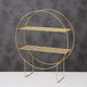 Golden Glam 2 Shelf Ring Floor Rack