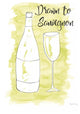 "Splash of Wine II" Digital Paper Print by Elyse DeNeige, 24"x30"