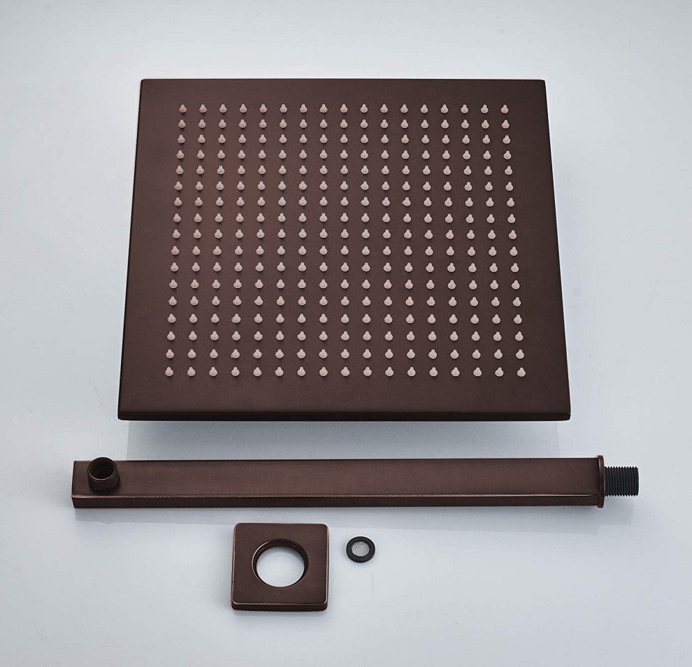 Sierra Oil Rubbed Bronze LED Shower Head With Adjustable Body Jets and Mixer