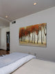 "Row of Trees Red" Painting Print on Canvas by Chris Vest