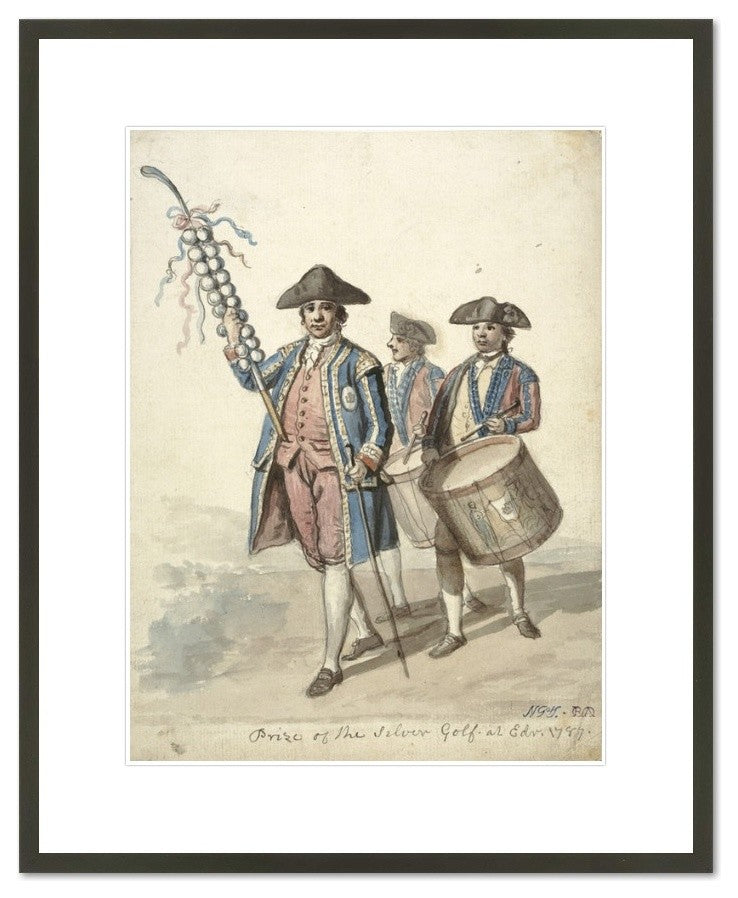 The Prize of the Silver Golf - Officer Carrying a Decorated Golf Club, Two Soldi