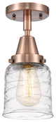 Innovations 447-1C-AC-G513 1-Light Flush Mount, Antique Copper