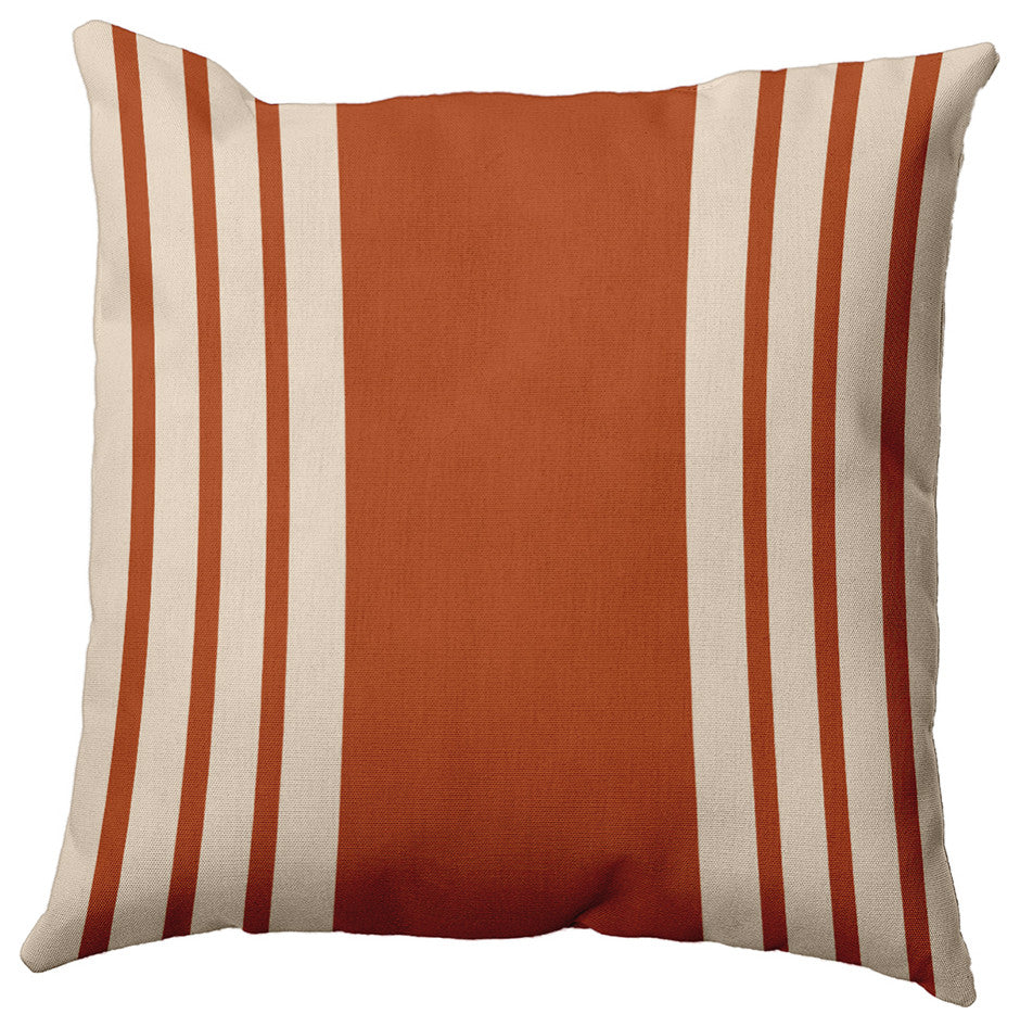 20"x20" Stripe Decorative Throw Pillow, Sienna