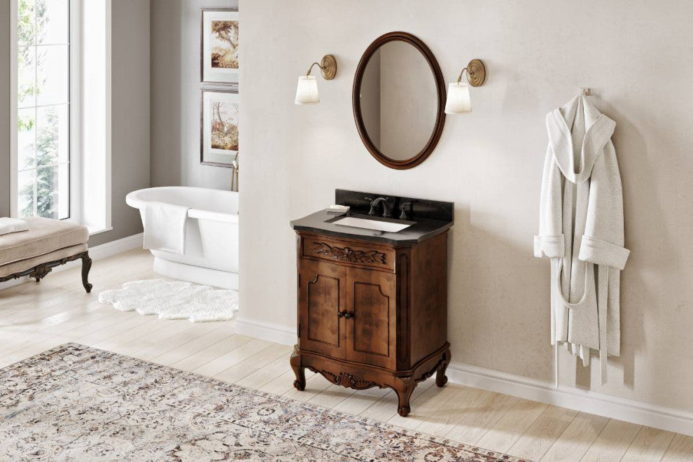 Clairemont Traditional 30" Nutmeg Bathroom Vanity