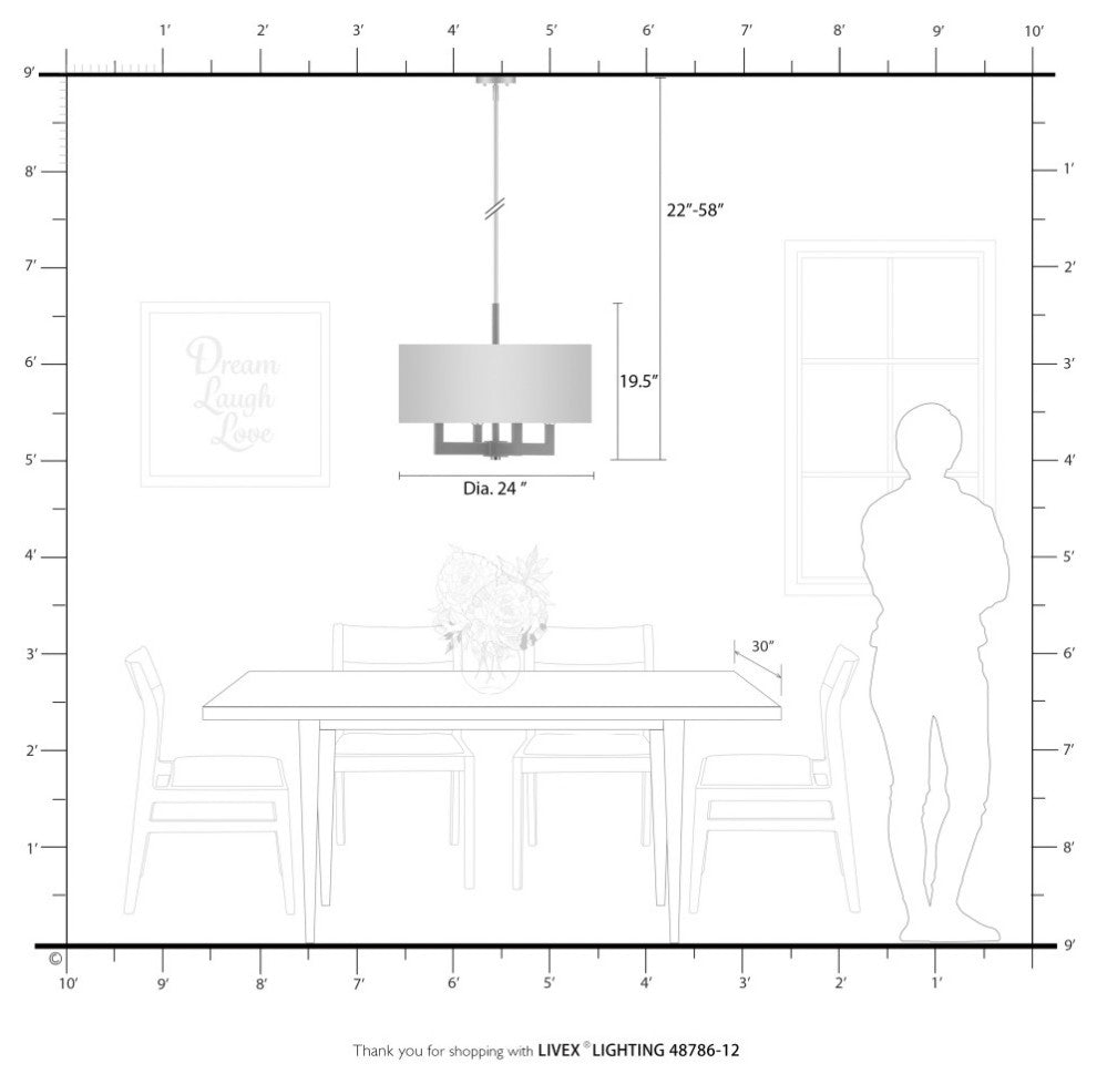 Cresthaven 4 Light Satin Brass Pendant Chandelier