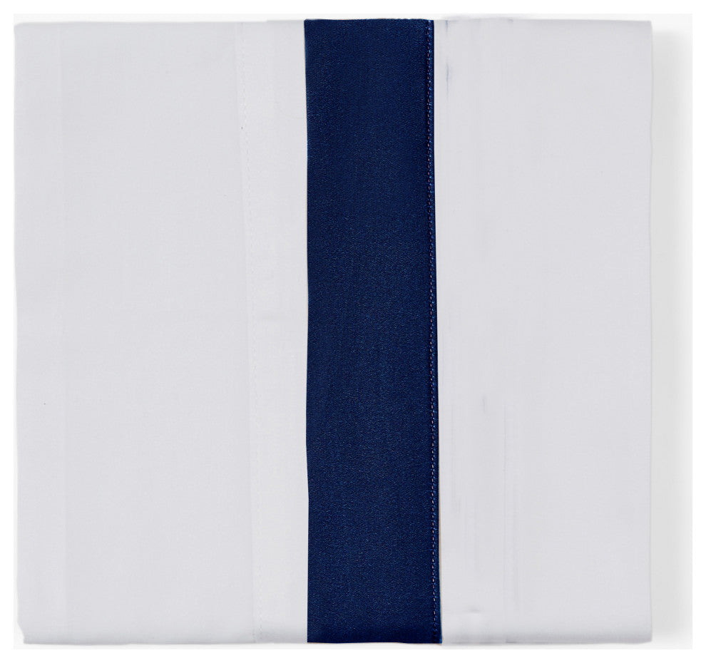 350TC White Sheet Set, King, Navy, 4 Piece