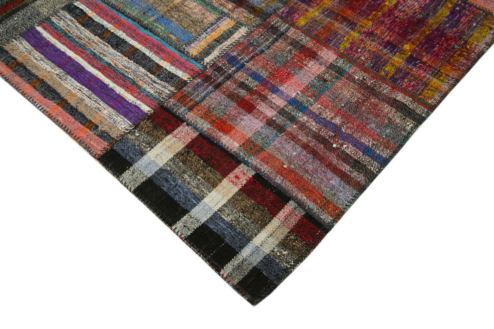Rug N Carpet - Handmade Oriental 5' 9'' x 8' 2'' Unique Patchwork Kilim Rug