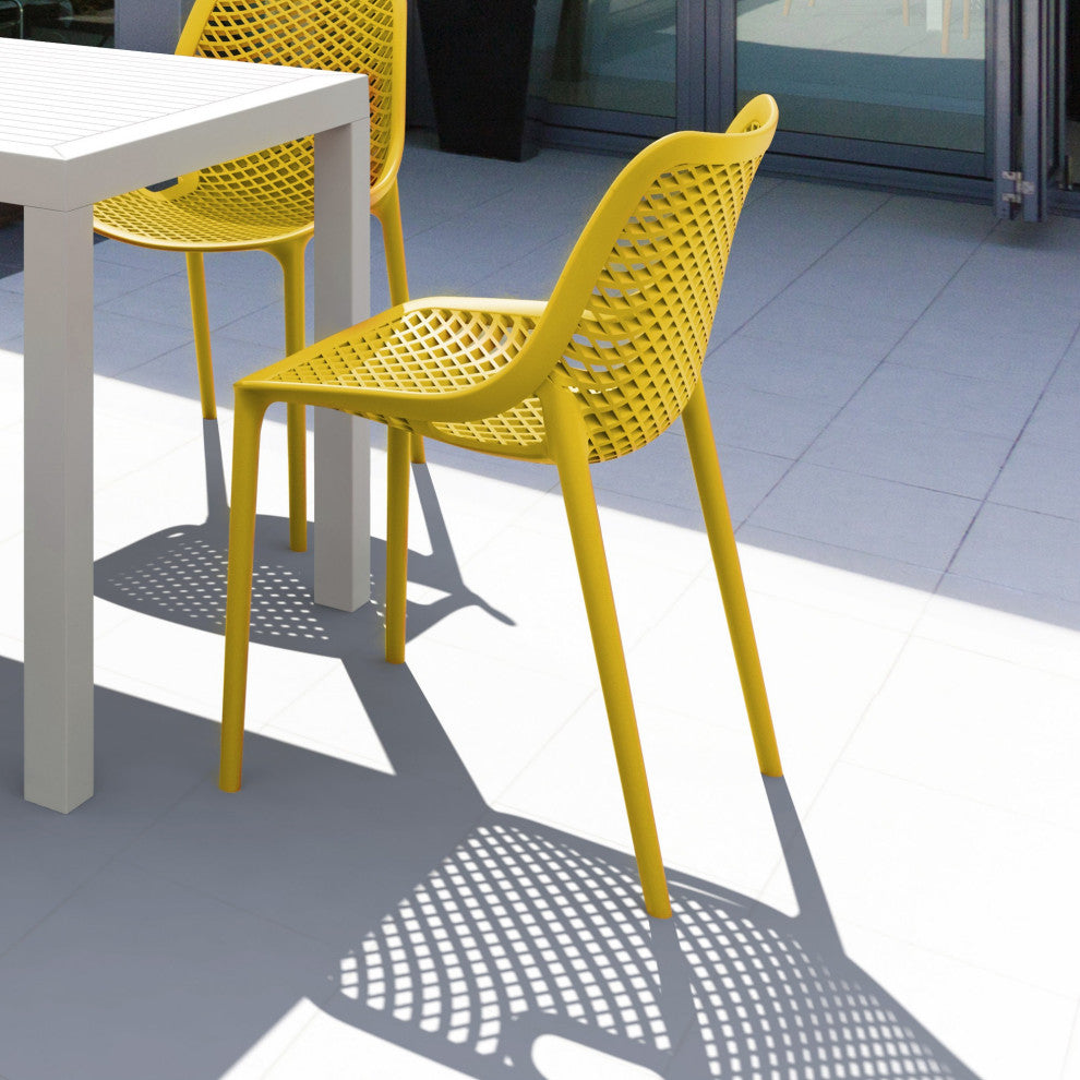 Compamia Air Dining Side Chair, Set of 2, Yellow