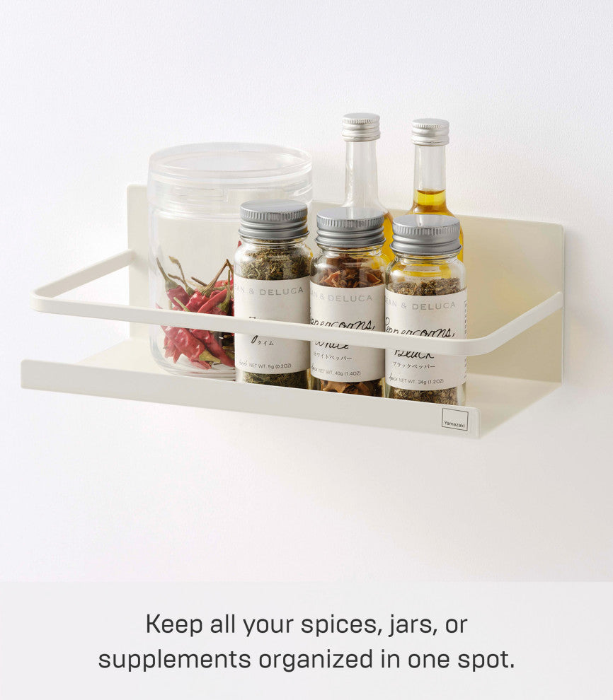 Plate Magnetic Spice Rack, White