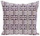 Greek Isles Geometric Print Pillow, Larkspur, 20"x20"