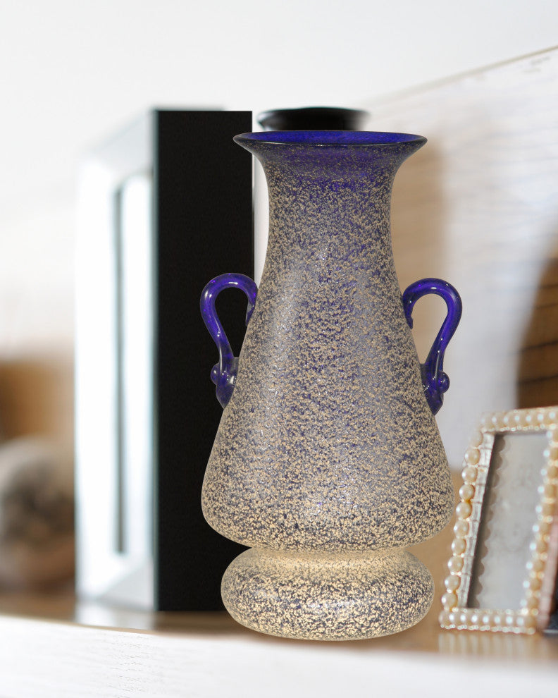 Springdale 7.25" Malpie 4-Piece Hand Blown Art Glass Vase Set