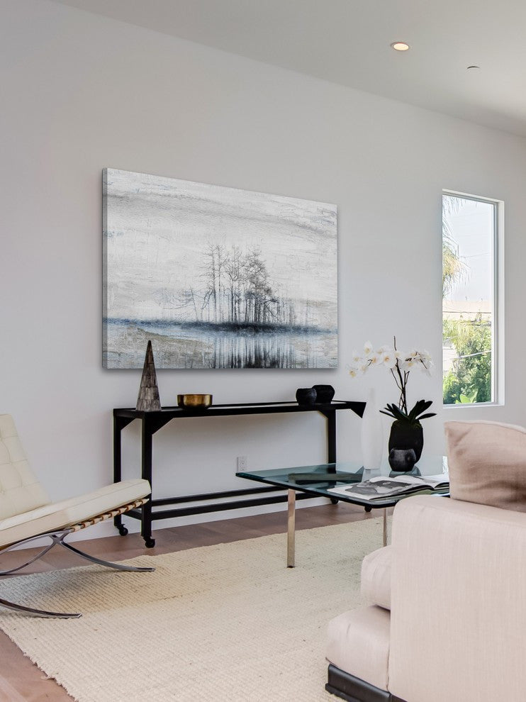 "Tree Island" Painting Print on Wrapped Canvas, 18"x12"