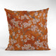 Persimmon Garden Cherry Blossoms Luxury Throw Pillow, Double sided 26"x26"