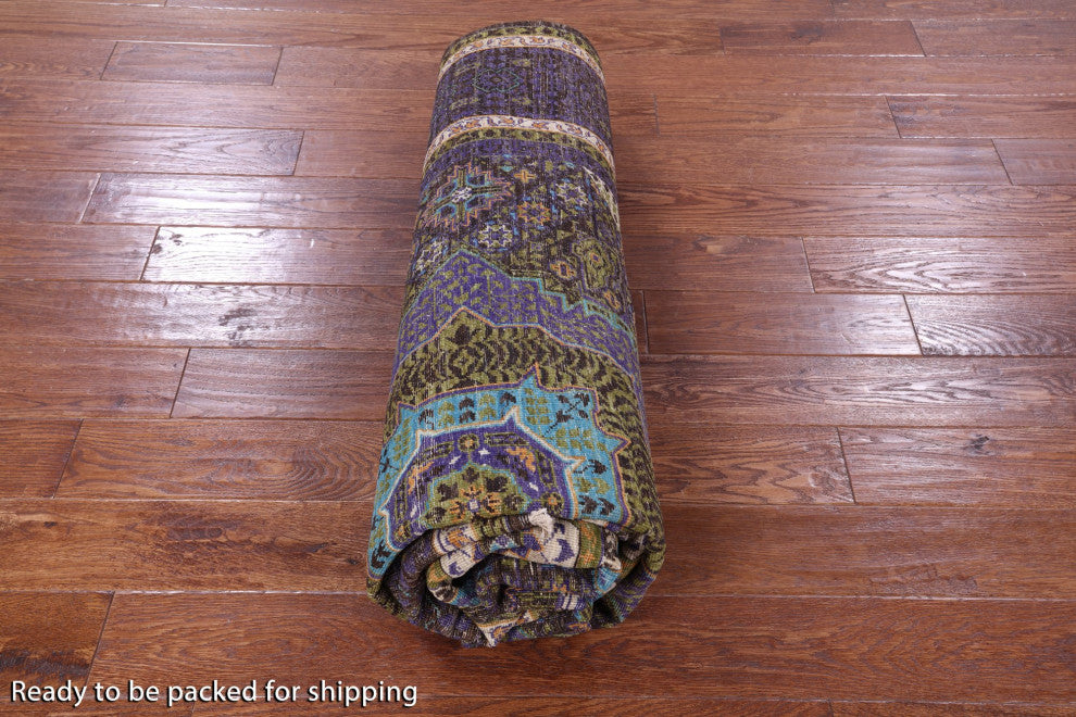 6' 7" X 9' 10" Mamluk Geometric Handmade Wool Rug - Q12240