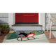 Frontporch Sledding Dog Indoor/Outdoor Rug Multi 2'6x4'
