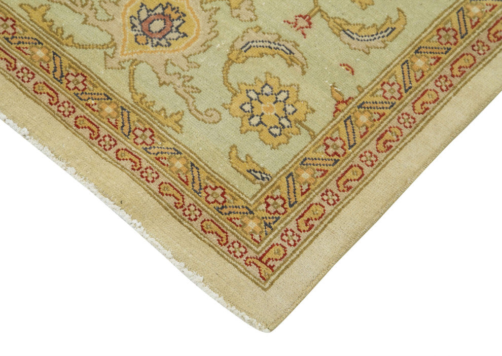 Rug N Carpet - Handwoven Oriental 8' 2" x 9' 10" Wool Oushak Area Rug