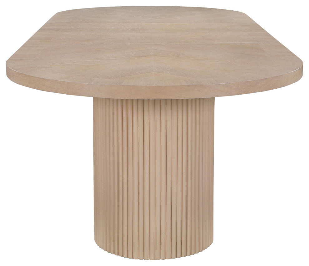 Belinda Oak Wood Dining Table, Oak