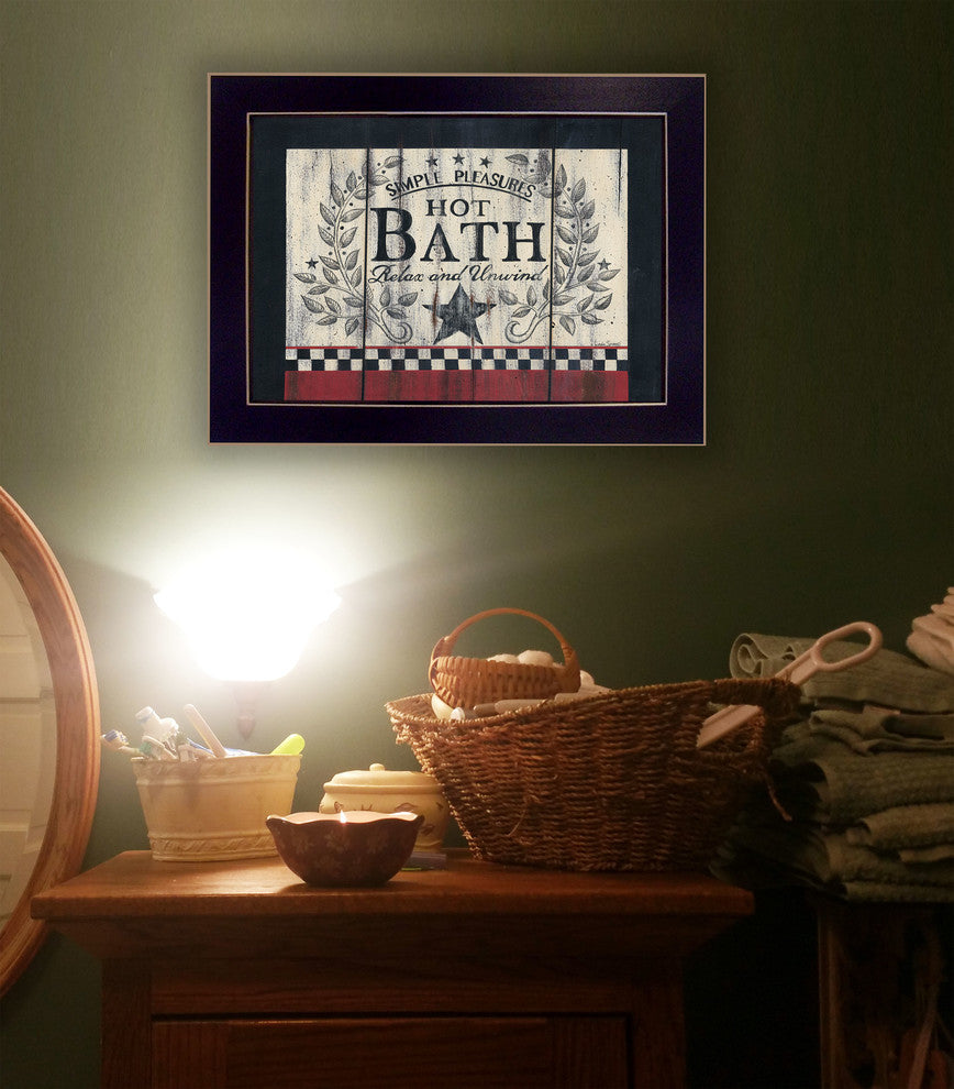 "Hot Bath" by Linda Spivey, Ready to Hang Framed Print, Black Frame
