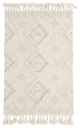 Unique Loom Ivory Mesa Area Rug, Ivory, 4'x6', Rectangular