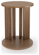 Large Mid Century Modern Sofa Side Table, Walnut