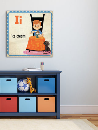 "Ice Cream" Painting Print on Canvas by Curtis