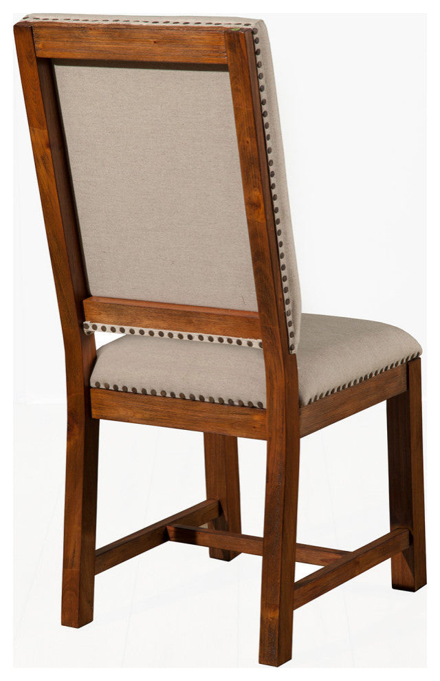 Shasta Set of 2 Upholstered Side Chairs, Salvaged Natural