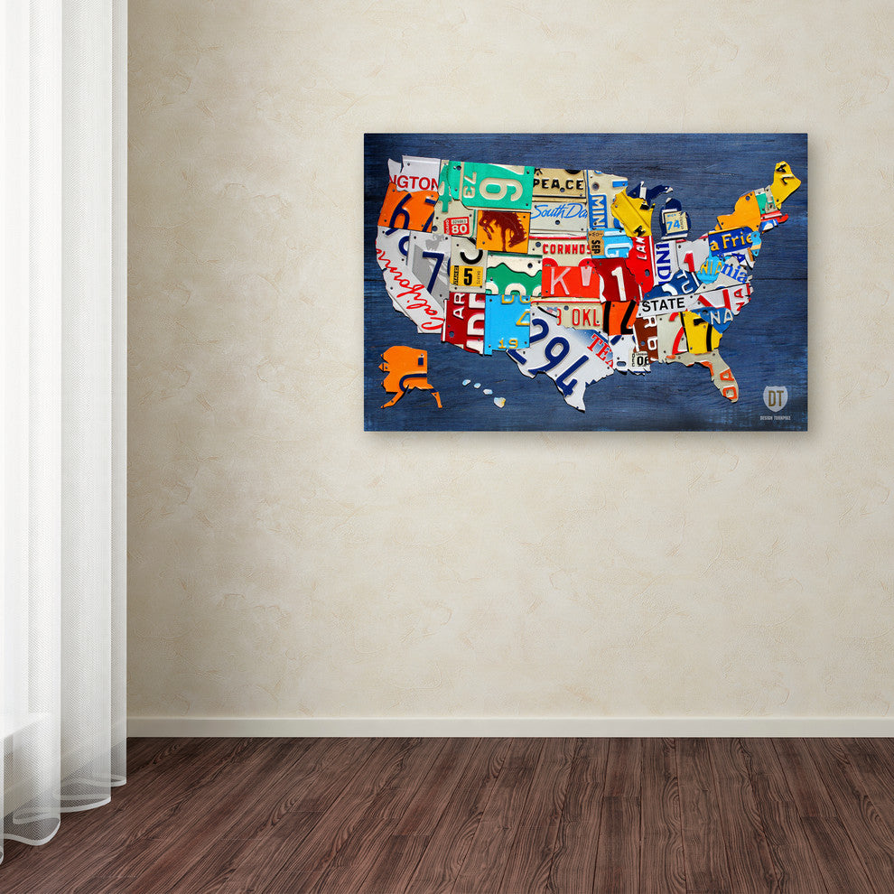 "USA Map" Canvas Art by Design Turnpike
