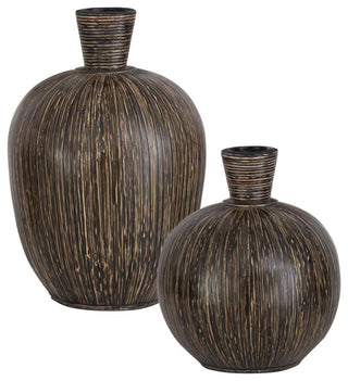 Islander Black Vases Set of 2