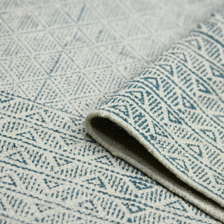 DUNE Estra Area Rug, Blue, 3' x 5', Bordered