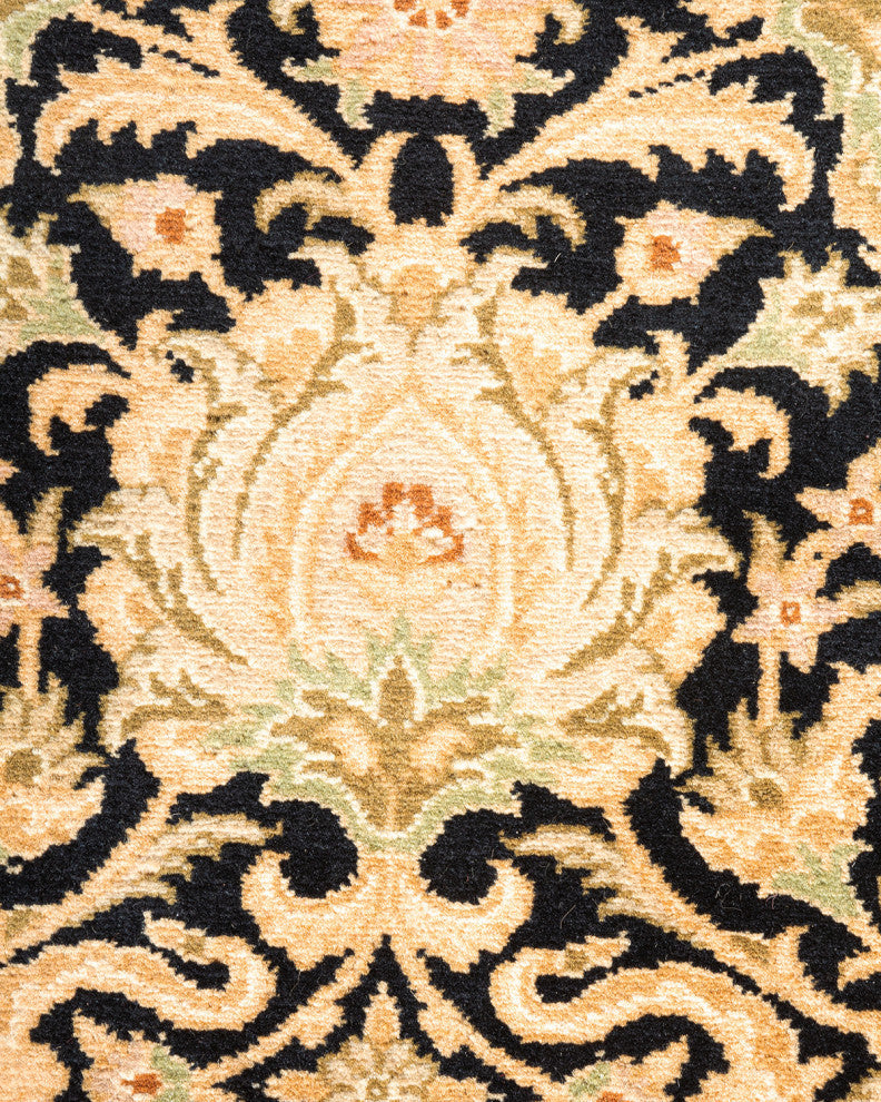 Mogul, One-of-a-Kind Hand-Knotted Area Rug Black, 8'1"x10'0"