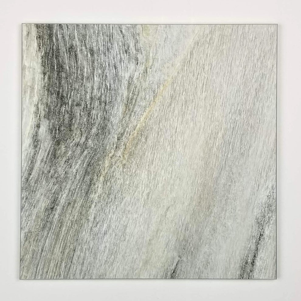 Nature 8 in x 8 in Glass Square Tile in Crema Cielo, Box of 36 Pieces