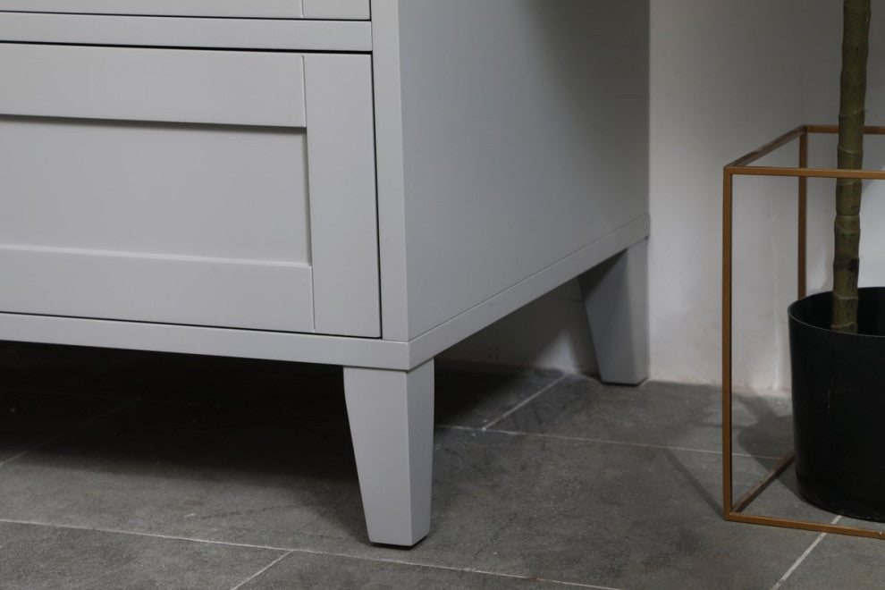30" Single Bathroom Vanity, Gray