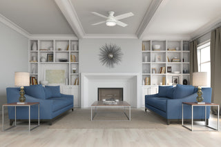 Hunter Fan Company 52" Dempsey LP Fresh White Ceiling Fan With Light and Remote