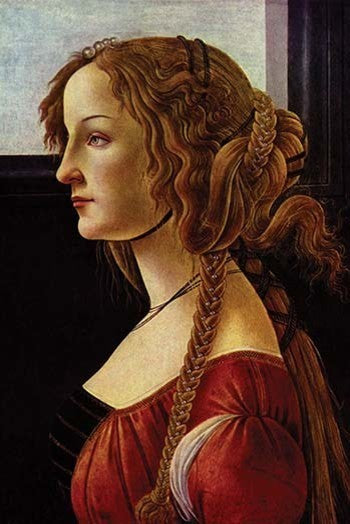 Portrait of Simonetta Vespucci - Fine Art Giclee Print 24" x 36"