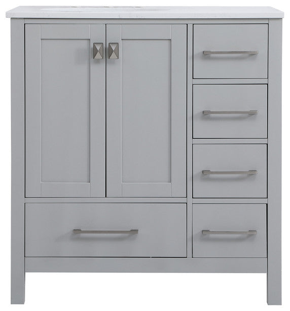 Isabel Grey 32" Single Sink Bathroom Vanity