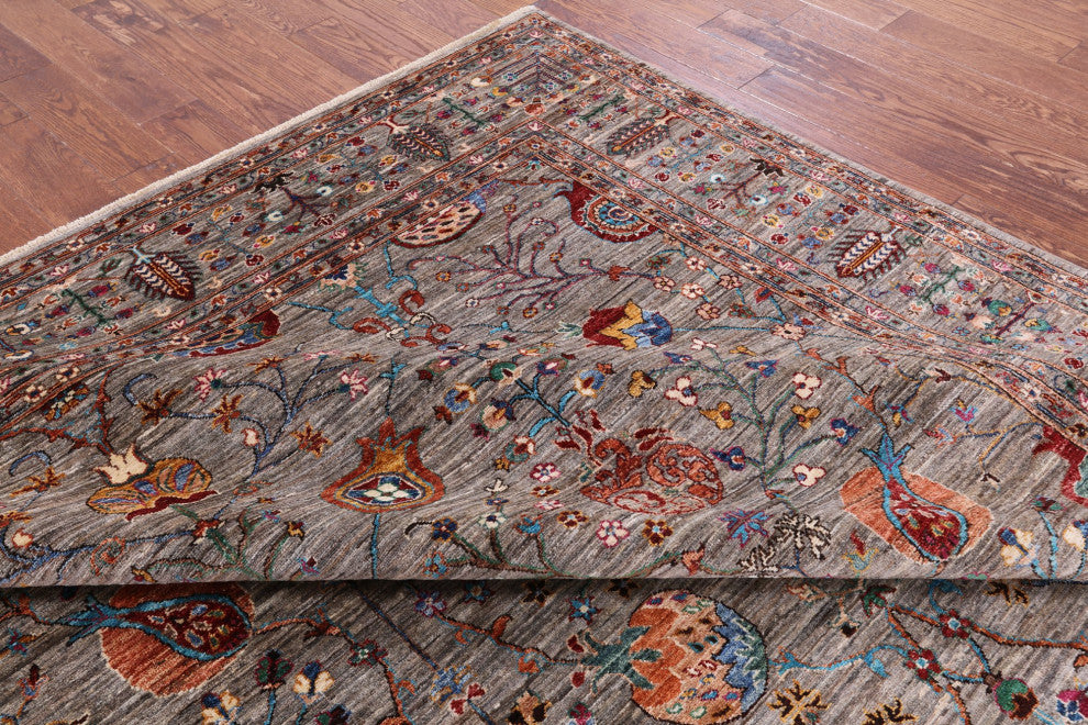 8' 3" X 10' 3" Persian Tabriz Handmade Wool Rug Q8244
