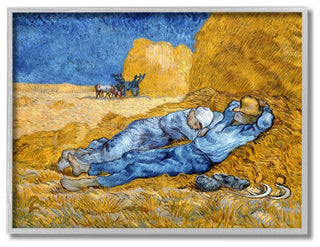 Break Time Yellow Blue Van Gogh Classical Painting, 11"x14"