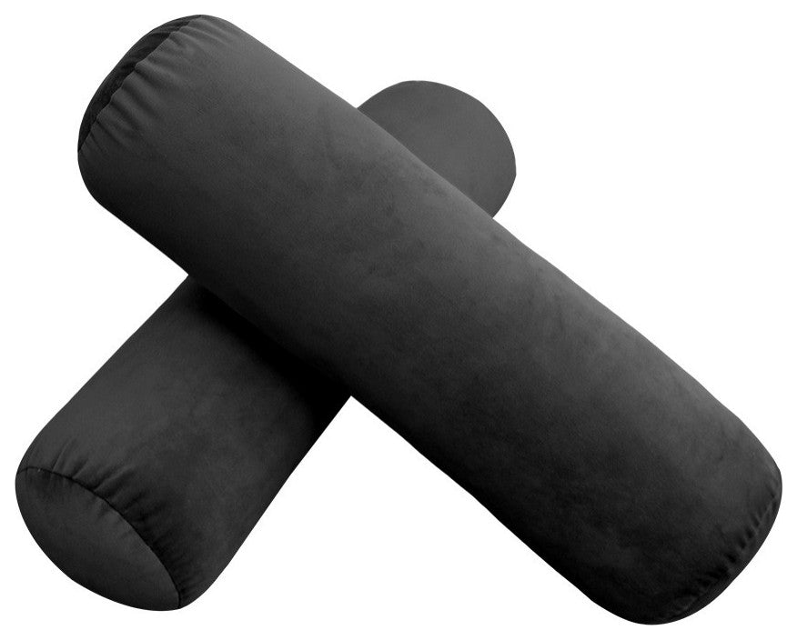 STYLE V3 Twin Velvet Knife Edge Indoor Daybed Bolster Pillow |COVER ONLY| AD350