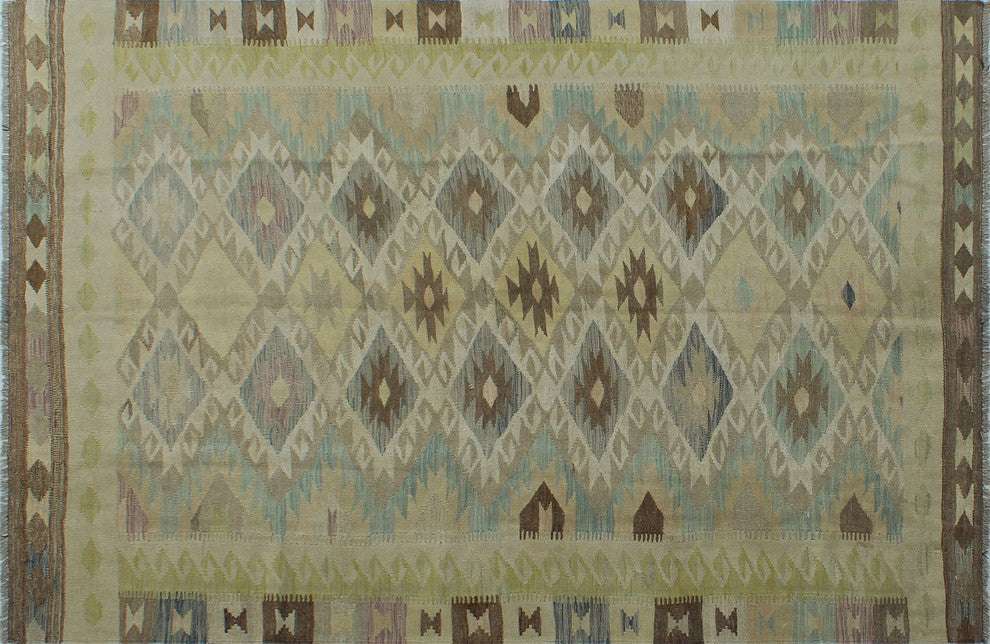 Winchester Kilim Maha Ivory Rug, 5'4x7'11