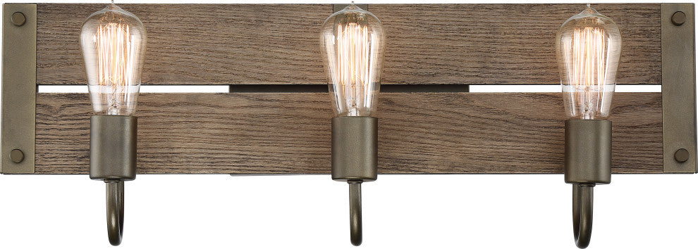 Nuvo Winchester 3-Lights Incandescent Bronze Wall Mount Light