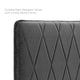Headboard, Twin Size, Velvet, Dark Gray, Modern Contemporary, Bedroom