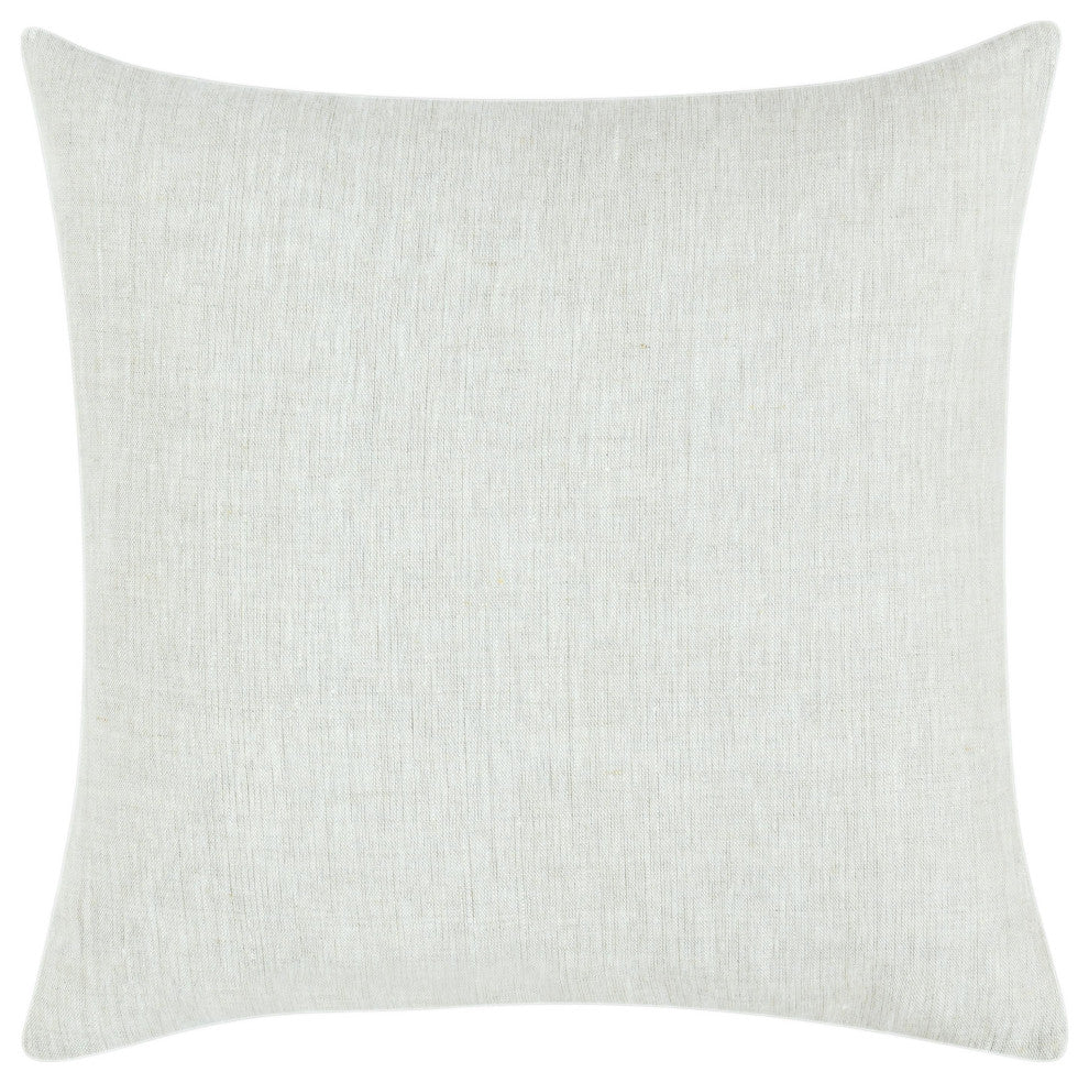 Praia 22" Belgian Linen Fabric Throw Pillow