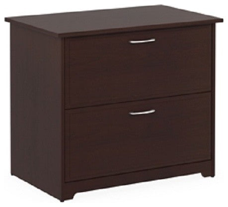 2-Drawer Lateral File Cabinet, Cherry Wood Finish