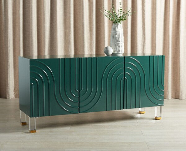 Safavieh Couture Saturn Wave Acrylic Sideboard Moss