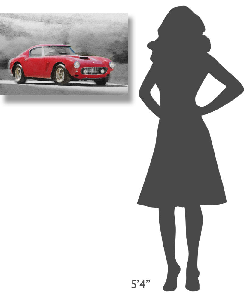 "1960 Ferrari 250 GT SWB Watercolor" Fine Art Print