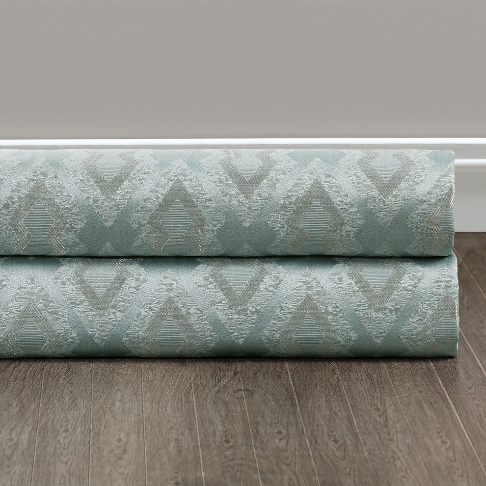 Paragon Larimar Designer Jacquard Fabric Sample, 4Wx4L