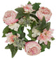 13'' Flower Wreath Handmade Pink Floral Wreath