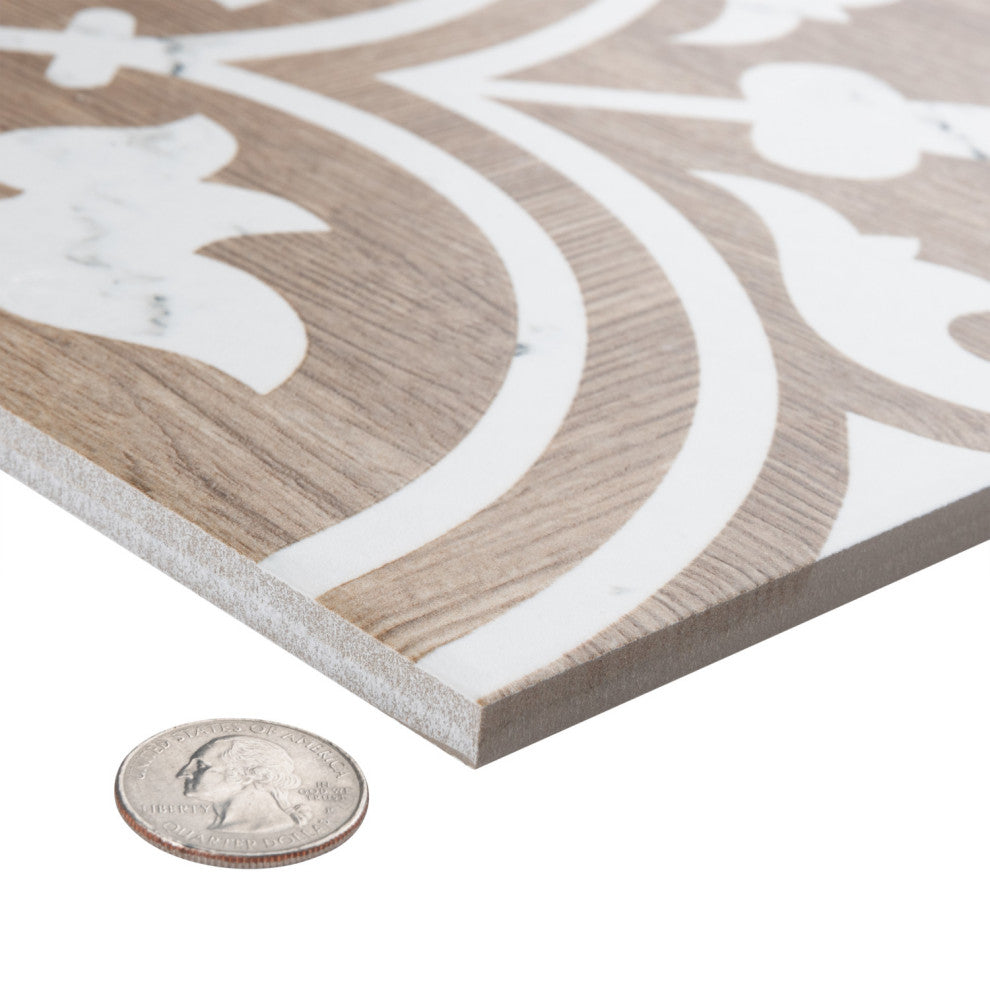 Llama Arte Loire Verso Noce Porcelain Floor and Wall Tile