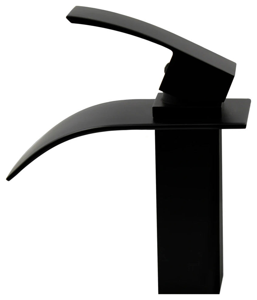 Novatto Remi Single Lever WaterSaver Bathroom Faucet, GF-136SWS, Matte Black