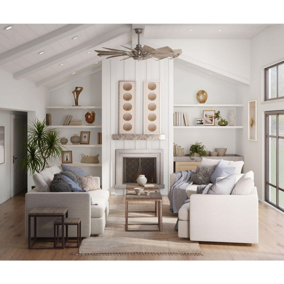 Springer 12-Blade 60" Ceiling Fan, Antique Nickel